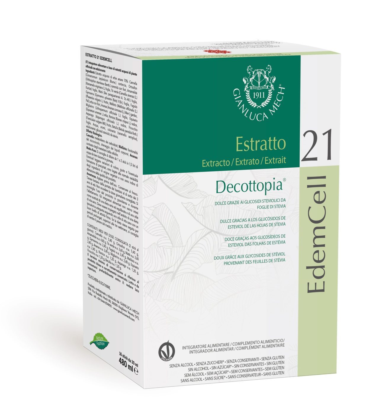 EDEMCELL ESTRATTO 21 &ndash; пищевая добавка для микроциркуляции, метаболизма и снижения отеков, Таллинн